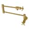 Kingston Brass KS4107DX Wall Mount Pot Filler, Brushed Brass KS4107DX - alternate 1